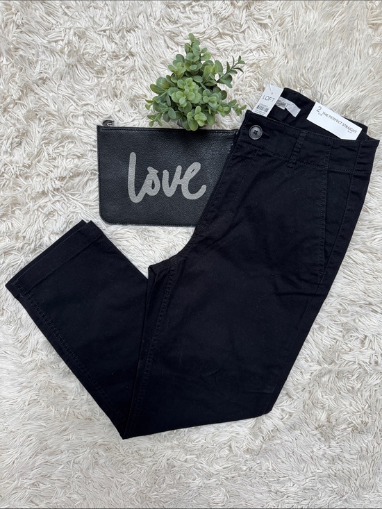 LOFT Pants - Loft The Perfect Straight Tailored Crop Pants 💗 Black
